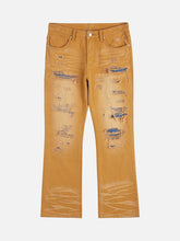 Klassische Jeans mit Farbverlauf